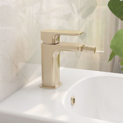 Flite  Bidet Mixer - Brushed Brass